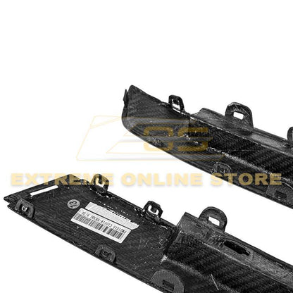 2009-15 Cadillac CTS-V Coupe Dry Carbon Fiber Rear Bumper Insert Covers