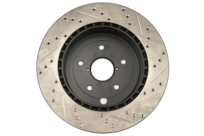 Stoptech Drilled and Slotted Rotor Single Rear Right - 2008-2017 Subaru STI