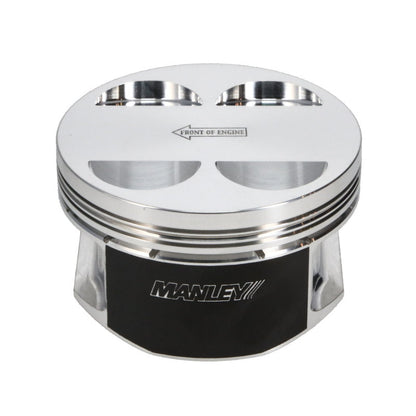 Manley Nissan GT-R 3.8L VR38DETT 99mm Bore 9.8:1 CR -2cc Dish Extreme Duty Piston Set w/ Rings