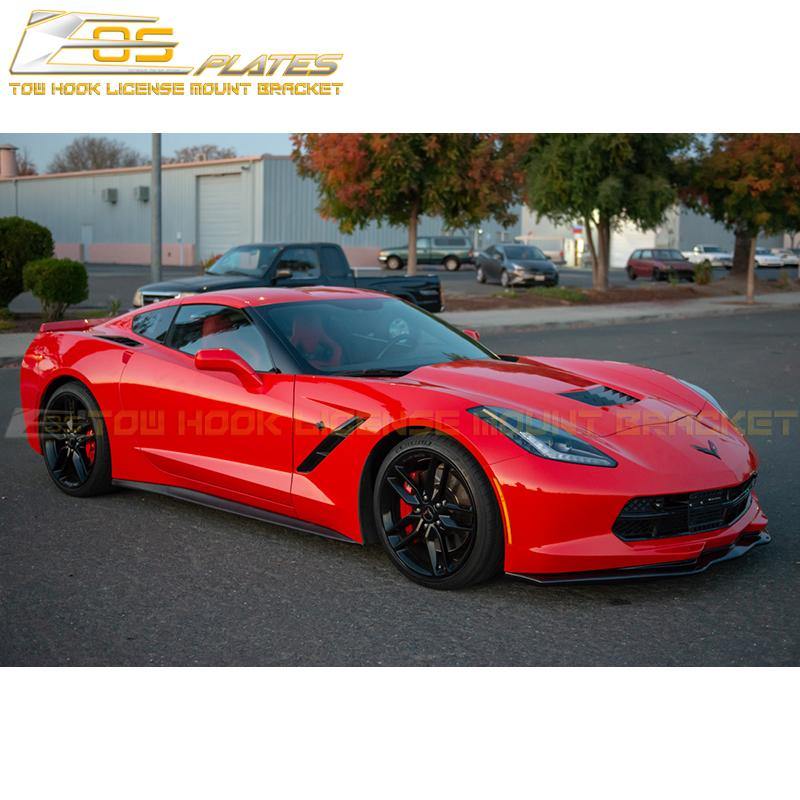 Corvette C7 Tow Hook License Plate Mount Bracket