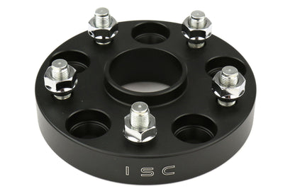 ISC Suspension Wheel Spacers 5x114.3 20mm Black Pair - Subaru STI 2005+ / WRX 2015+