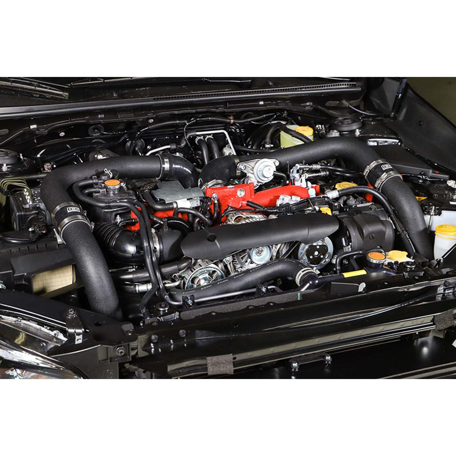 GrimmSpeed Front Mount Intercooler Kit Black Core w/ Black Piping - 2015-2021 Subaru WRX / STI