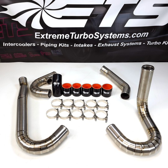 ETS Brush Titanium Front Mount Intercooler Piping Kit - 2004-2007 Subaru WRX / STI