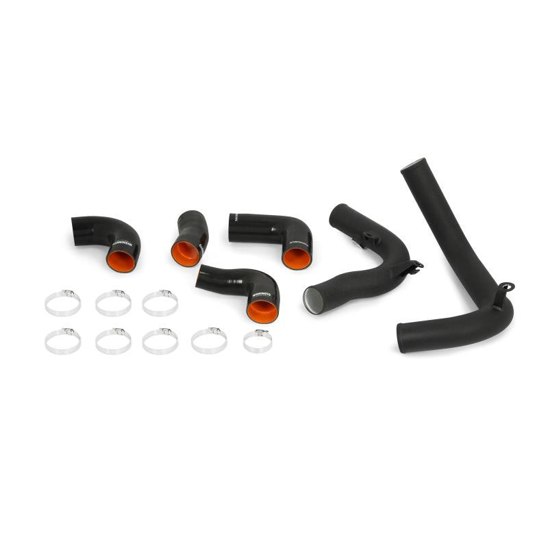 Mishimoto Intercooler Pipe Kit Wrinkle Black - 2015-2019 Volkswagen GTI/Golf R (Mk7)