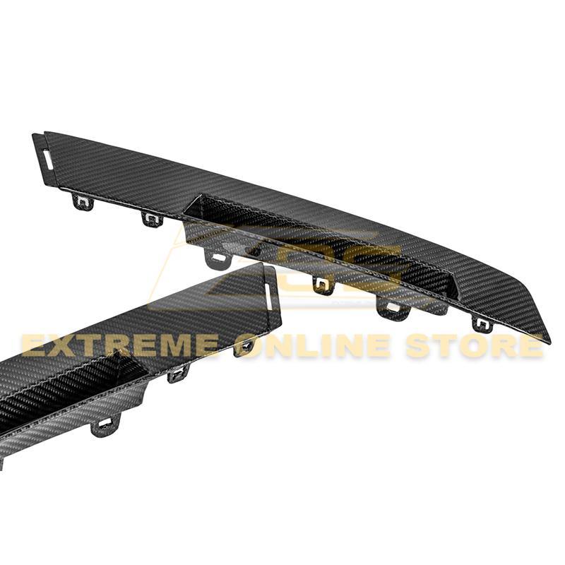 2009-15 Cadillac CTS-V Coupe Dry Carbon Fiber Rear Bumper Insert Covers