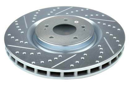 Stoptech C-Tek Sport Drilled and Slotted Front Rotor Pair - 2008-2015 Mitsubishi Evo X