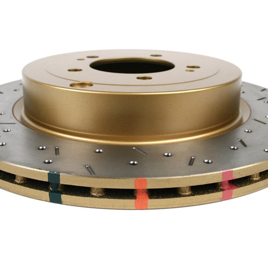 DBA 4000 Series Drilled/Slotted Rotor Single Rear - 2008-2015 Mitsubishi Evo X