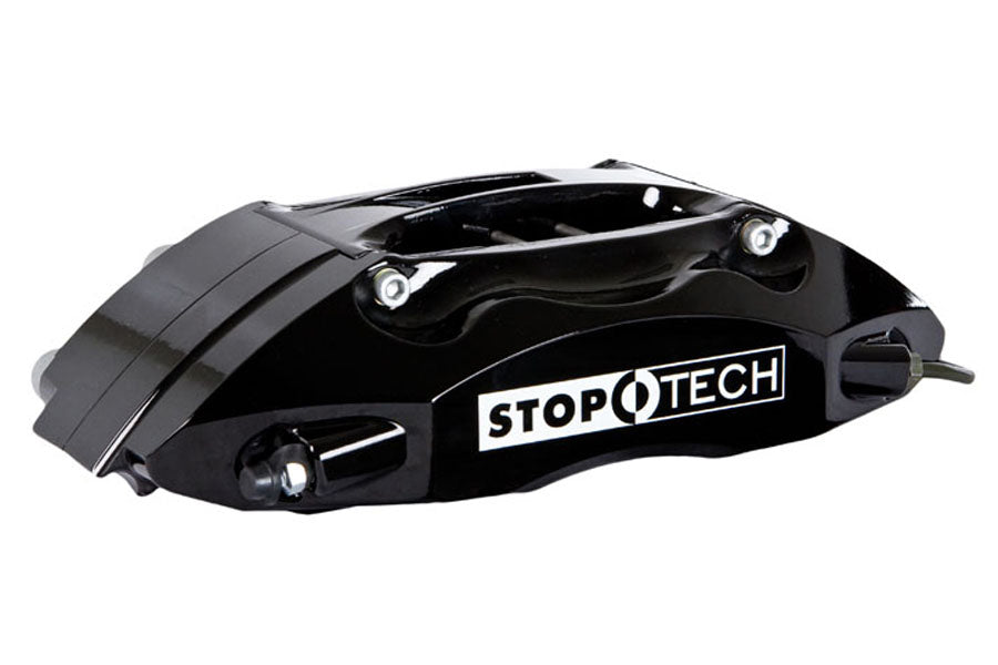 Stoptech ST-40 Big Brake Kit Front 355mm Black Zinc Drilled Rotors - 2004 Subaru STI