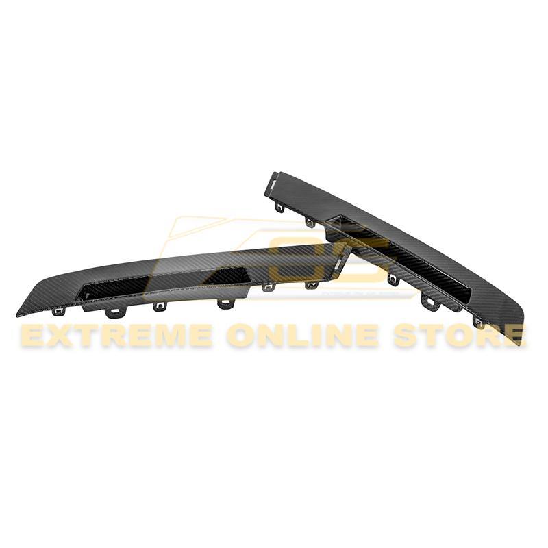 2009-15 Cadillac CTS-V Coupe Dry Carbon Fiber Rear Bumper Insert Covers