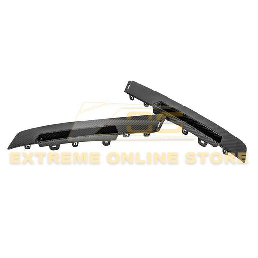 2009-15 Cadillac CTS-V Coupe Dry Carbon Fiber Rear Bumper Insert Covers