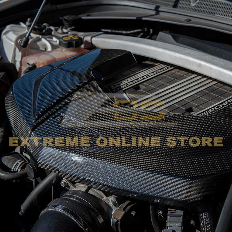 2016-19 Cadillac CTS-V Dry Carbon Fiber Front Engine Cover