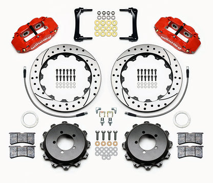 Wilwood 4R Drilled Rear (Red) - 2013-2021 Scion FR-S / Subaru BRZ / Toyota 86