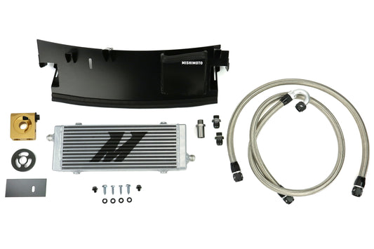 Mishimoto Thermostatic Oil Cooler Kit Silver - 2016-2017 Ford Focus RS