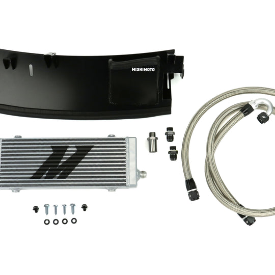 Mishimoto Thermostatic Oil Cooler Kit Silver - 2016-2017 Ford Focus RS