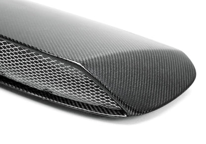 Seibon Carbon Fiber S Style Hood Scoop - 2008-2014 Subaru WRX / STI