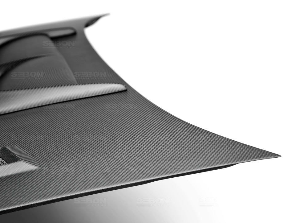Seibon Dry Carbon Fiber CW Style Hood - 2004-2005 Subaru WRX / STI