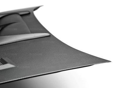 Seibon Dry Carbon Fiber CW Style Hood - 2004-2005 Subaru WRX / STI
