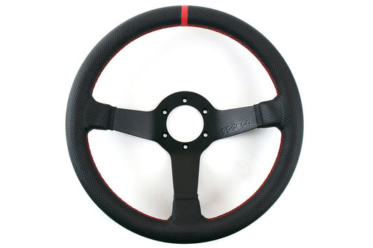 Sparco Champion Limited Edition Steering Wheel Black Leather - Universal