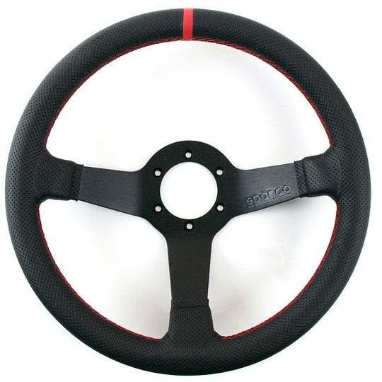 Sparco Champion Limited Edition Steering Wheel Black Leather - Universal
