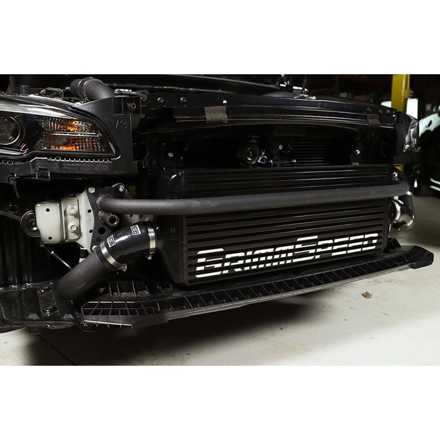 GrimmSpeed Front Mount Intercooler Kit Black Core w/ Black Piping - 2015-2021 Subaru WRX / STI