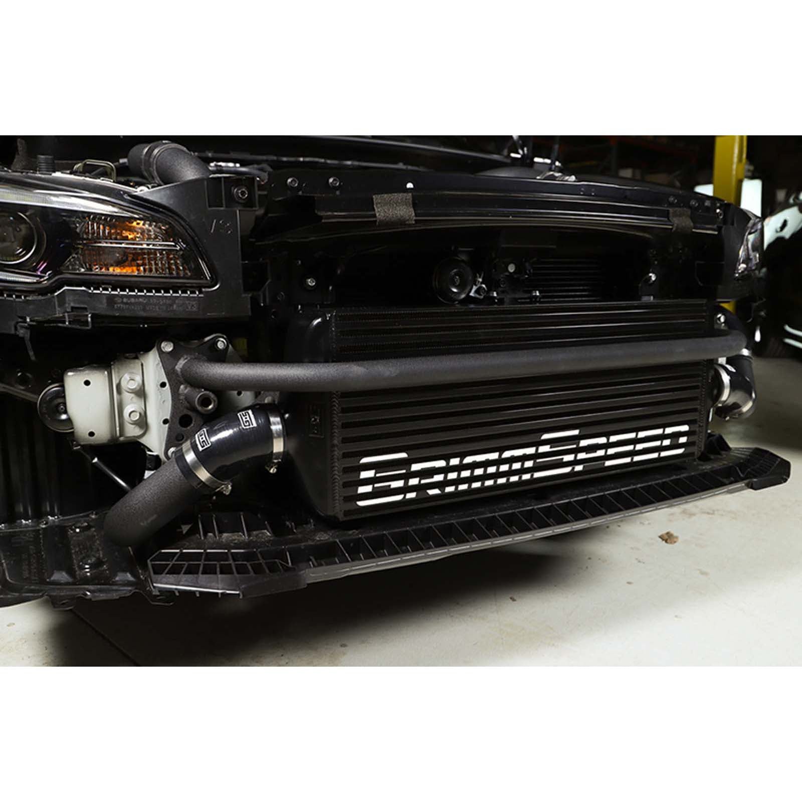 GrimmSpeed Front Mount Intercooler Kit Black Core w/ Black Piping - 2015-2021 Subaru WRX / STI