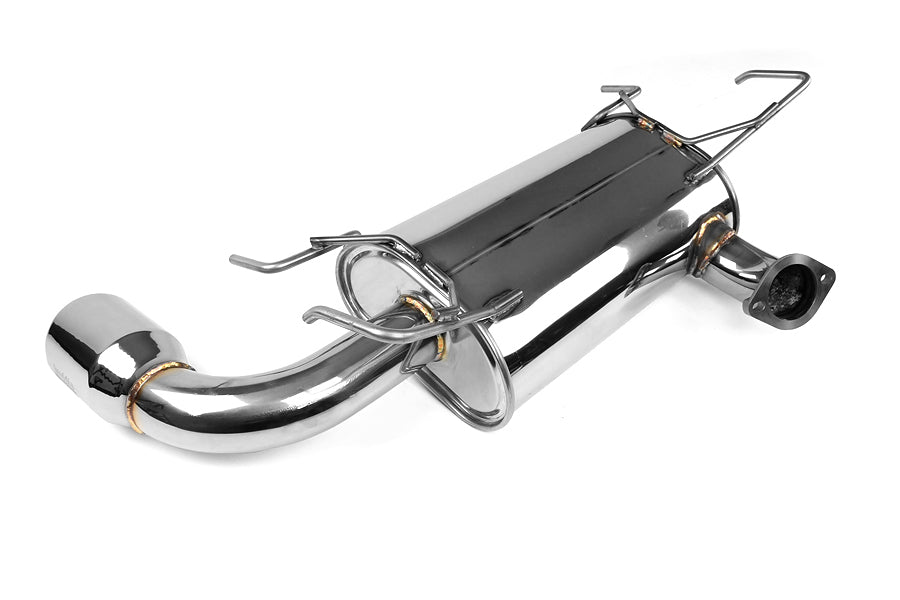 Invidia Q300 Single Exit Cat Back Exhaust - Stainless Steel Tip - 2008-2010 Subaru WRX Hatchback
