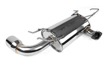 Invidia Q300 Single Exit Cat Back Exhaust - Stainless Steel Tip - 2008-2010 Subaru WRX Hatchback