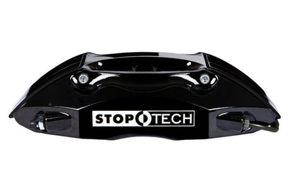 Stoptech ST-40 Big Brake Kit Front 355mm Black Slotted Rotors - 2003-2006 Mitsubishi Evo 8/9