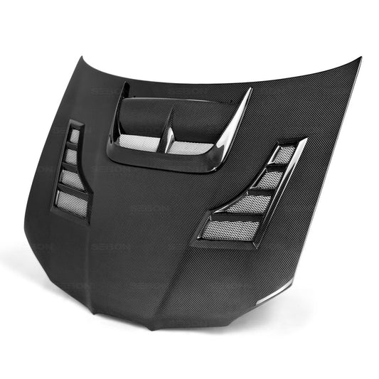 Seibon Carbon Fiber CW Style Hood - 2006-2007 Subaru WRX / STI
