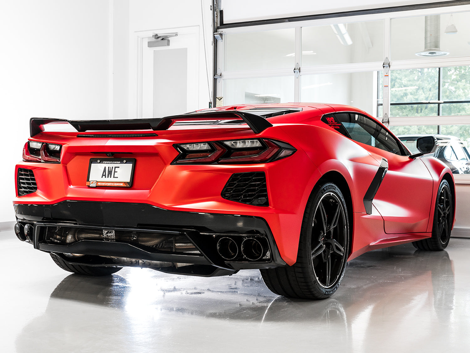 AWE Touring Edition Exhaust for C8 Corvette -- Diamond Black Tips