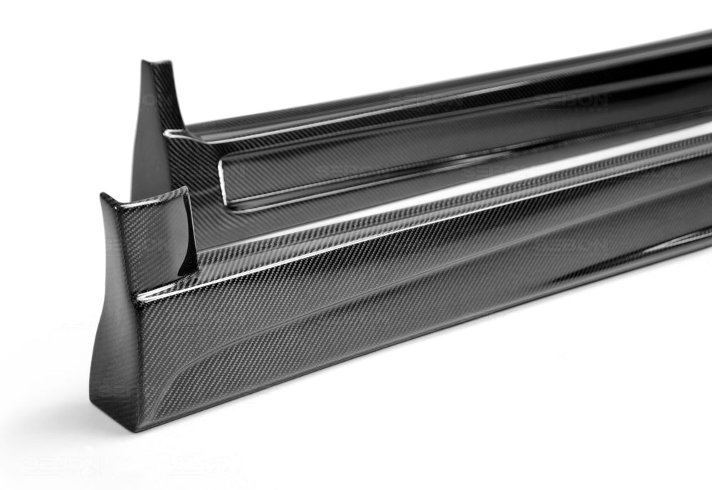 Seibon Carbon Fiber GD Style Side Skirts - 2006-2007 Subaru WRX / STI
