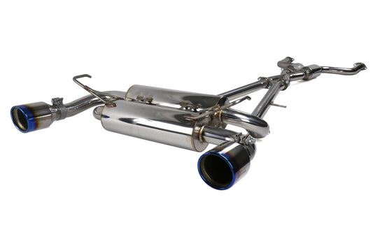 Invidia Gemini Cat Back Exhaust Rolled - Titanium Tips - 2008-2014 Infiniti G37 (Coupe Models Only)
