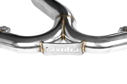 Invidia N1 Dual Exit Cat Back Exhaust - Titanium Tips - 2008-2014 Subaru WRX Sedan / 2011-2014 STI Sedan / 2009-2014 Forester XT