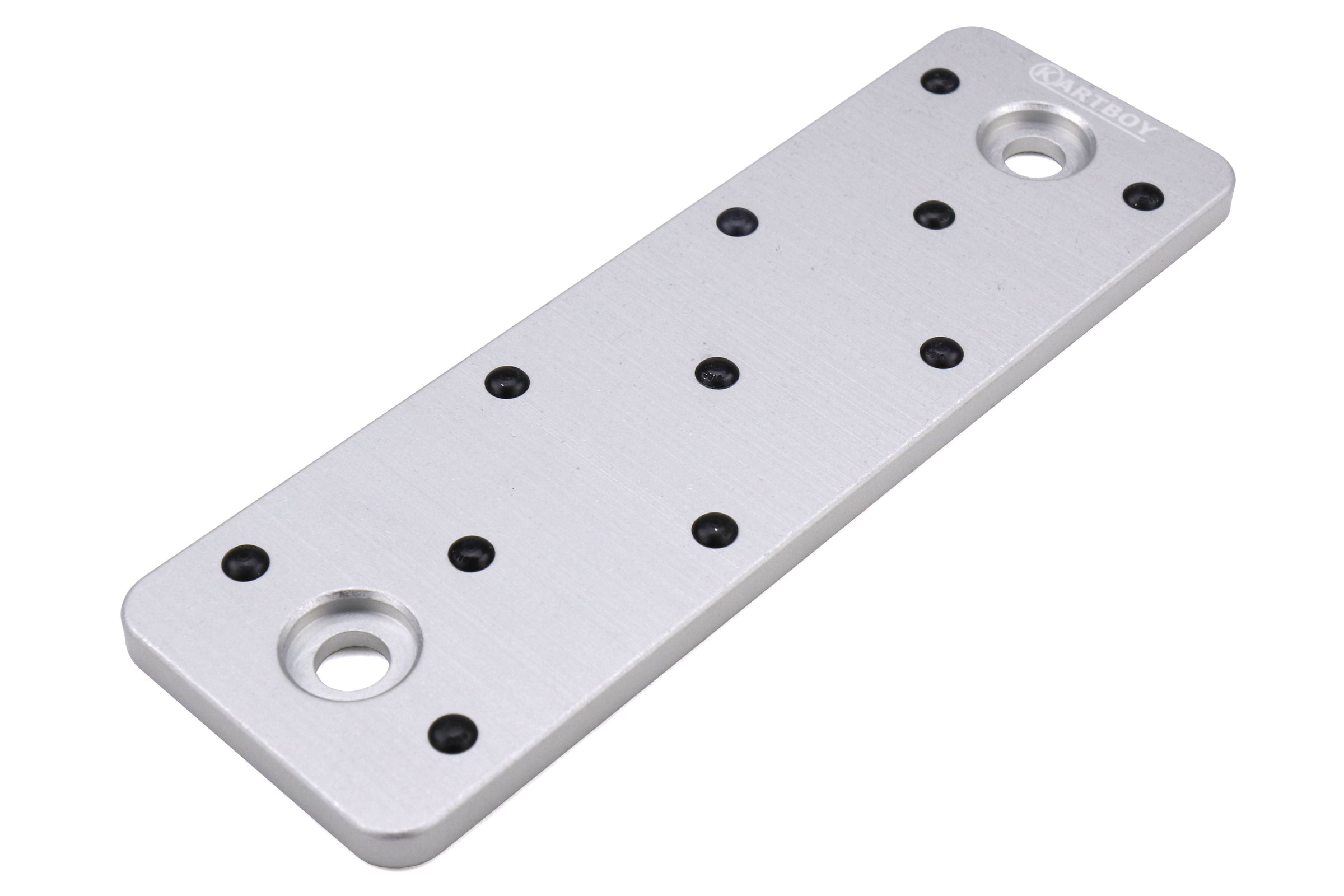 Kartboy CNC Aluminum Dead Pedal Silver - Subaru Models