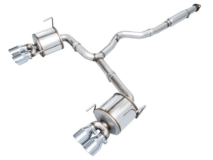 AWE Touring Edition Exhaust - Chrome Silver - 2022-2024 Subaru WRX