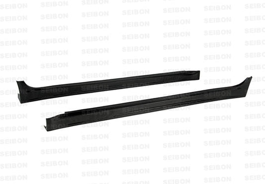 Seibon Carbon Fiber VR Style Side Skirts - 2008-2015 Mitsubishi Evo X