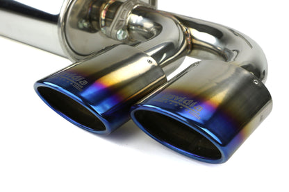 Invidia Q300 Quad Cat Back Exhaust w/Titanium Burnt Tips - 2015-2017 Volkwagen Golf R