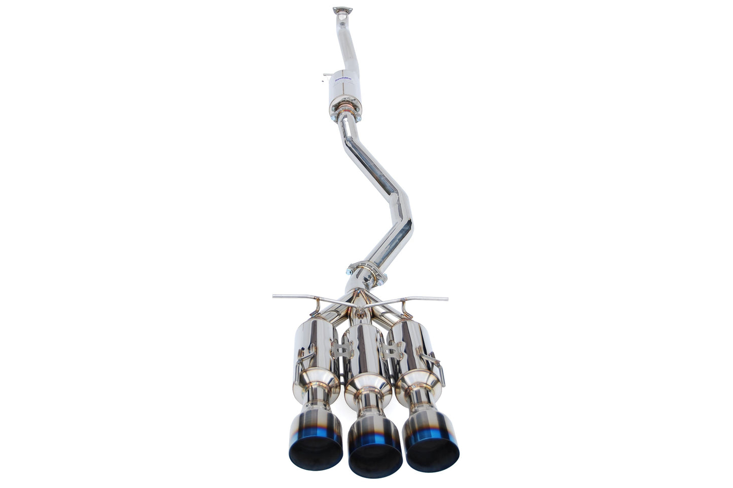 Invidia Gemini Cat Back Exhaust w/ Titanium Burnt Tips - 2017-2019 Honda Civic SI Coupe