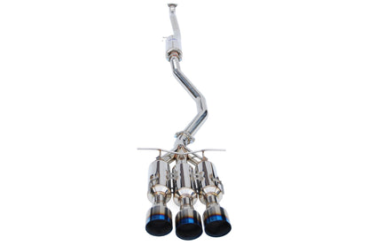 Invidia Gemini Cat Back Exhaust w/ Titanium Burnt Tips - 2017-2019 Honda Civic SI Coupe