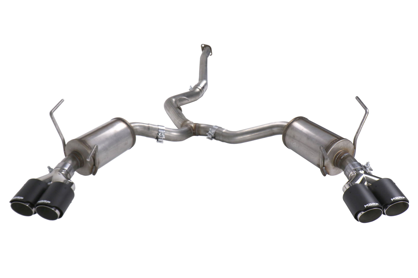 MBRP Street 3in Quad Carbon Fiber Tip Cat Back Exhaust - 2015-2021 Subaru WRX / STI