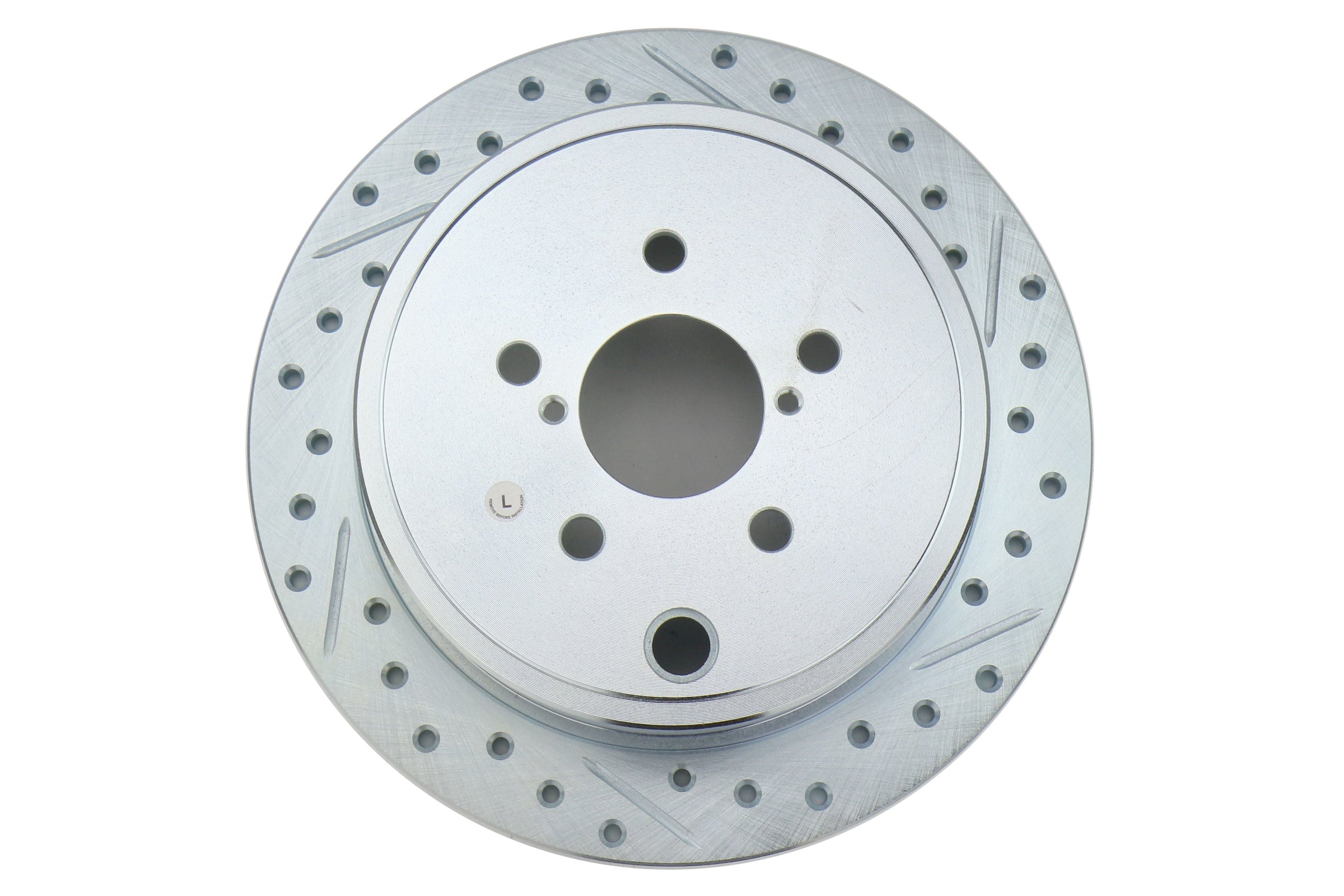 Stoptech C-Tek Sport Drilled and Slotted Rear Rotor Pair - Subaru Models (inc. 2008-2014 WRX)