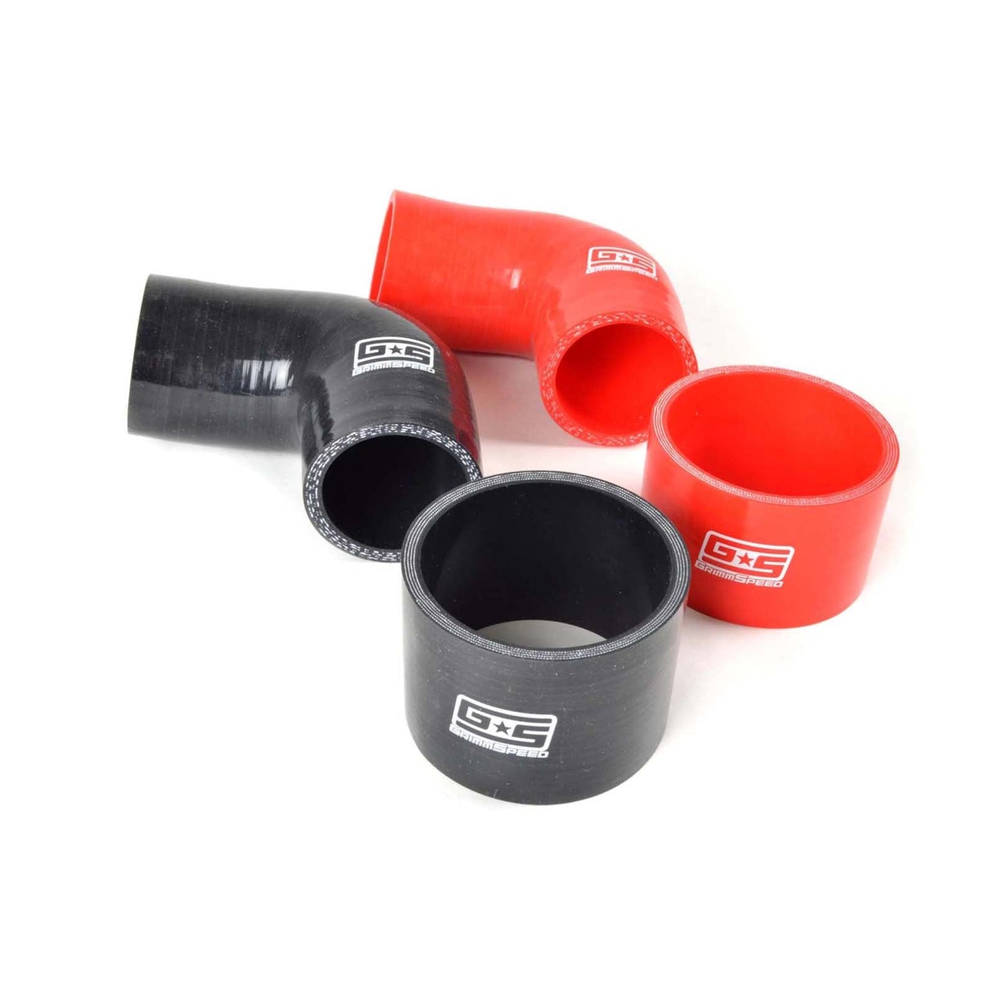 Grimmspeed Top Mount Intercooler Silicone Coupler Kit Black - Subaru Models (inc. 2002-2007 WRX / 2004+ STI)