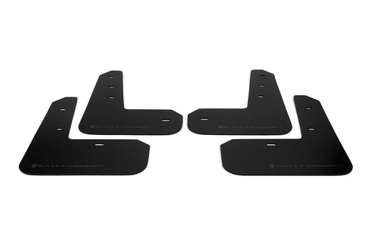Rally Armor UR Mudflaps Black Urethane Grey Logo - 2013-2016 Scion FR-S / 2013-2024 Subaru BRZ / 2017-2024 Toyota 86