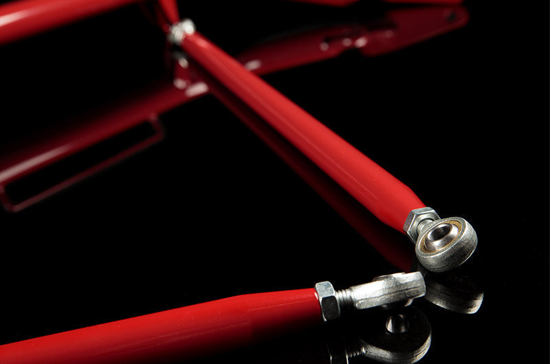 Braum 48-51inch Universal Racing Harness Bar Kit - Red Gloss Each - Universal