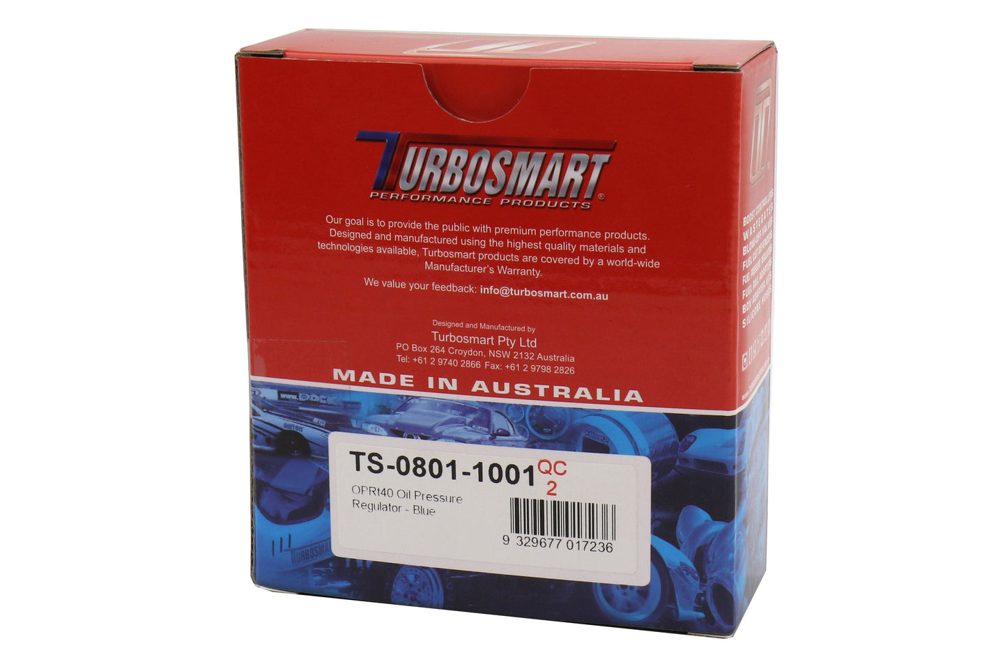 Turbosmart T40 40psi Oil Pressure Regulator Blue