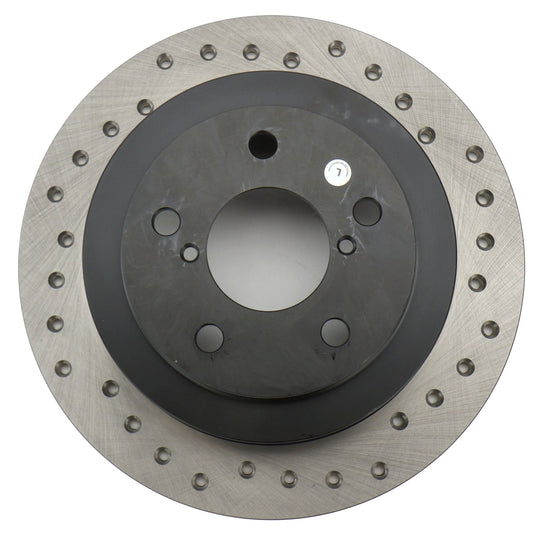 Stoptech Drilled Rear Left Rotor Single - Subaru Models (inc. 2002-2005 WRX)