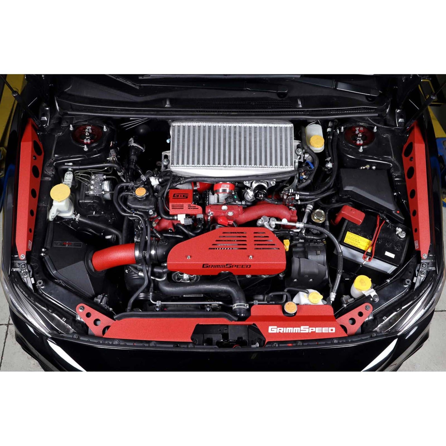 GrimmSpeed Boost Control Solenoid Cover Red - 2008-2021 Subaru STI
