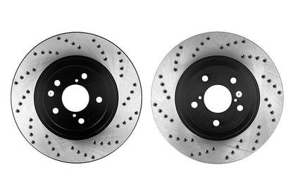 Stoptech Drilled Rotor Pair Front - Subaru Models (inc. 2009-2014 WRX)