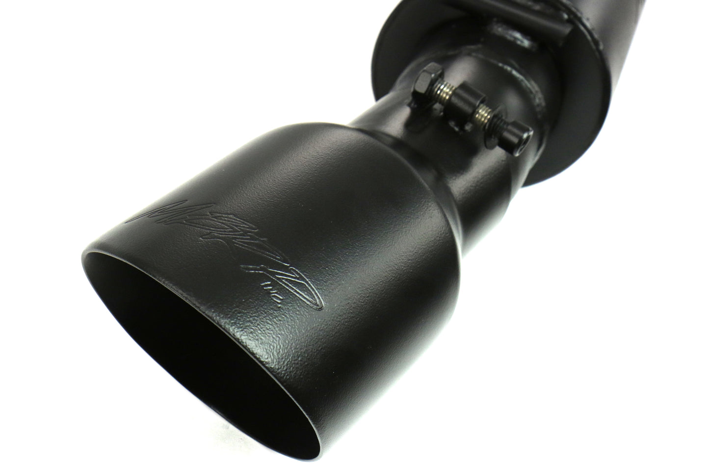 MBRP Dual Split Rear Race Version 3in Cat Back Exhaust Black - 2015-2017 Ford Mustang EcoBoost
