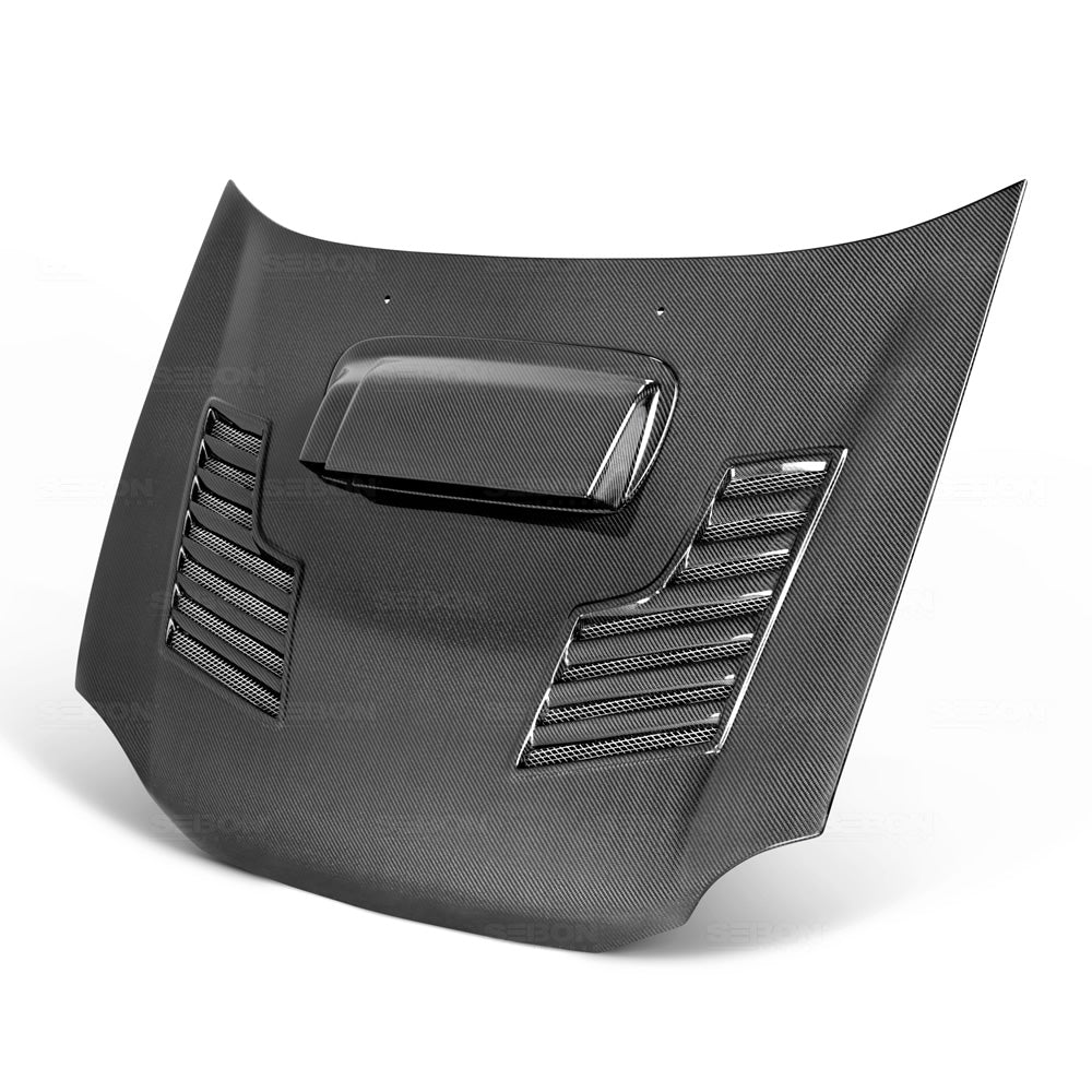 Seibon Carbon Fiber CWII Style Hood - 2004-2005 Subaru WRX / STI
